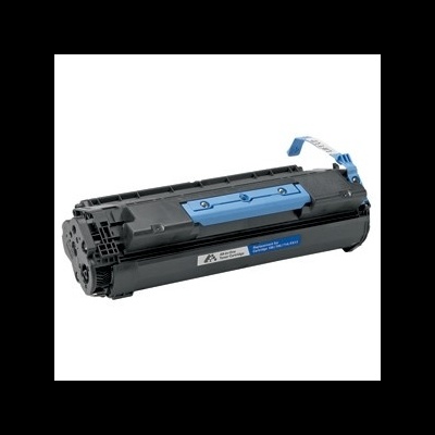 Cartucho de toner preto para impressora com etiqueta azul e preta