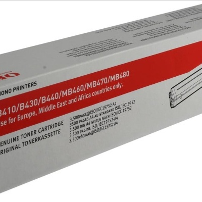 Caixa de cartucho de toner OKI para impressoras monocromáticas