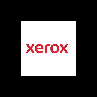 Logotipo vermelho da Xerox com marca registada