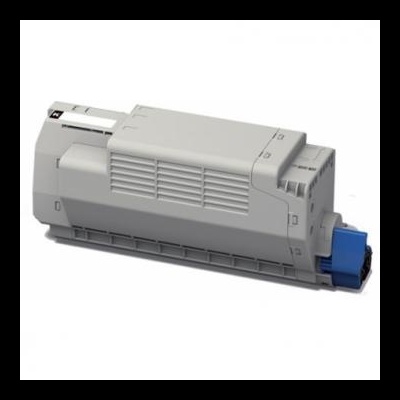 Toner branco e cinza com detalhes azuis para impressora