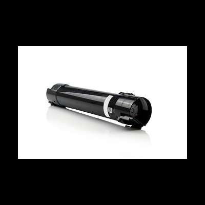 Tambor de tinta preto cilíndrico para impressora sobre fundo branco