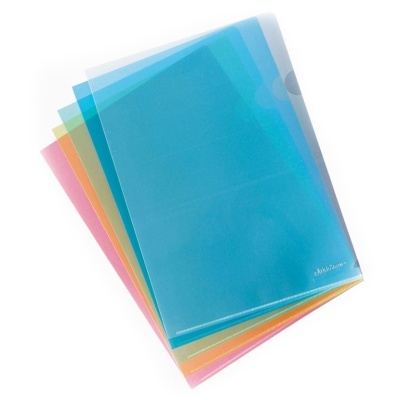 Capas plásticas translúcidas coloridas para documentos