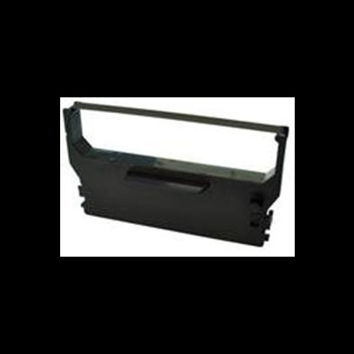 Fita de impressora preta com suporte em plástico