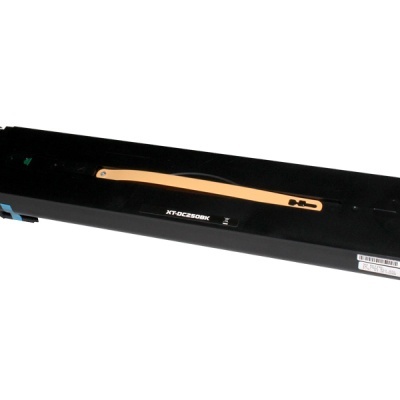 Cartucho de toner preto para impressora XT-DC250BK com alça laranja