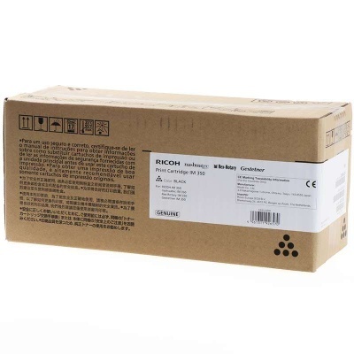 Caixa de cartucho de impressão preto Ricoh IM 350