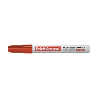 Marcador ErichKrause W-500 branco com tampa laranja