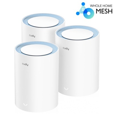 Dispositivos brancos cilíndricos com borda azul e texto.