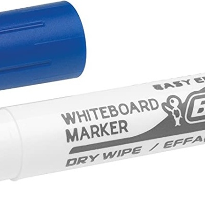 Marcador de quadro branco BIC Velleda com tampa azul e corpo branco