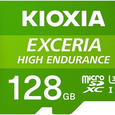 Cartão microSD verde KIOXIA EXCERIA HIGH ENDURANCE 128GB