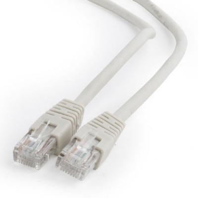 Cabo de rede branco com conectores RJ45