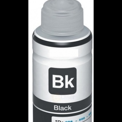 Frasco de tinta preta para impressora com tampa doseadora