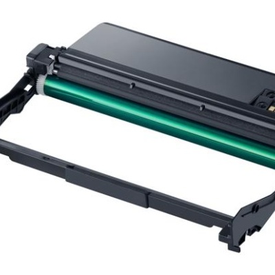 Cartucho de impressora preto com cilindro verde metálico