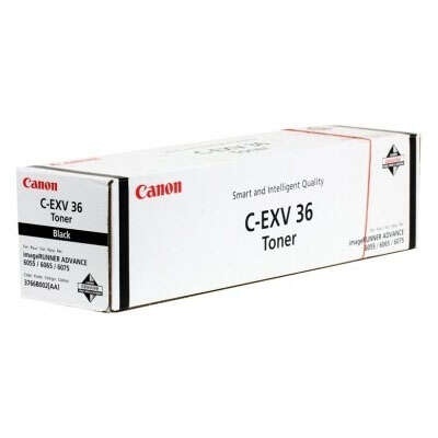 Caixa branca de toner Canon C-EXV 36 com texto em preto e vermelho
