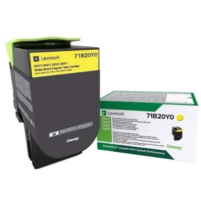 Cartucho de toner Lexmark 71B20Y0 com caixa