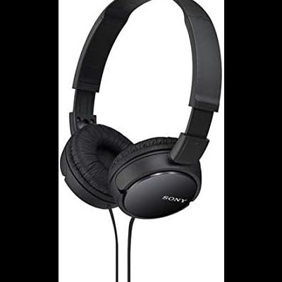 Auscultadores Sony pretos com cabo