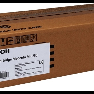Embalagem de cartucho de impressão Ricoh magenta