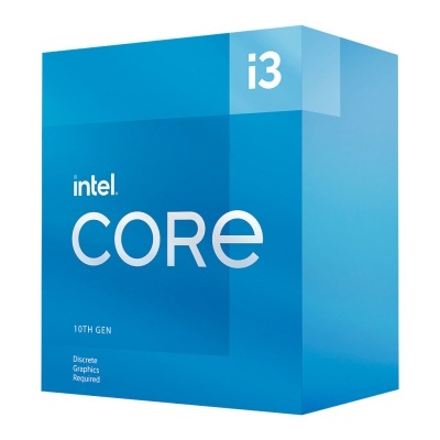 Embalagem azul do processador Intel Core i3 10TH GEN