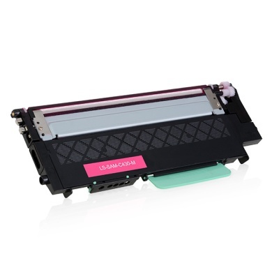 Cartucho de toner preto com etiqueta rosa LS-SAM-CA30-M