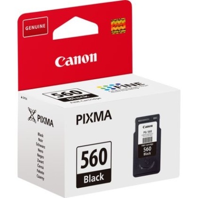 Cartucho de tinta Canon PIXMA 560 preto na embalagem