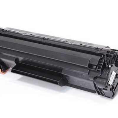 Cilindro de toner preto para impressora em fundo branco