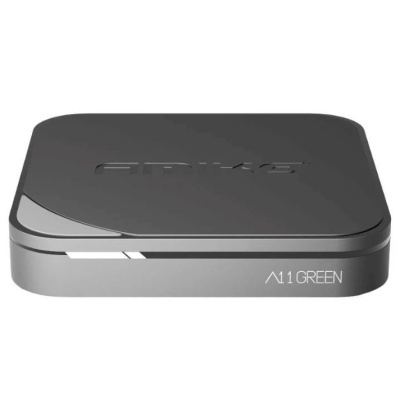 Receptor multimédia AIPIKE A11 GREEN preto e cinzento