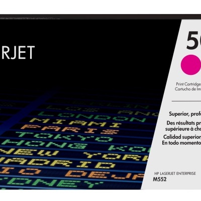 Embalagem de toner HP LaserJet 508A magenta CF363A