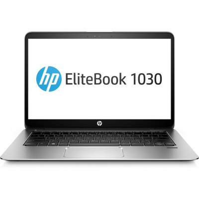 Portátil HP EliteBook 1030 com ecrã ligado e teclado preto