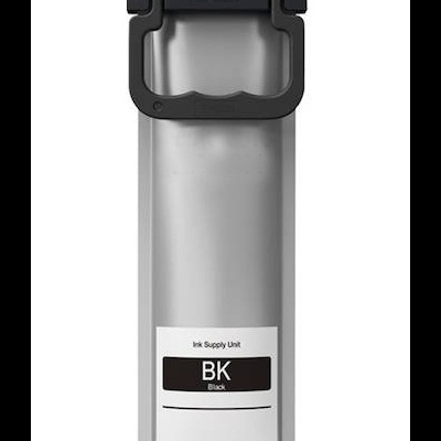 Cartucho de tinta preta para impressora com etiqueta BK Black