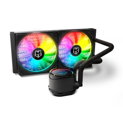 Sistema de refrigeração líquida para PC com ventoinhas RGB coloridas