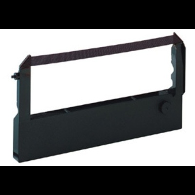 Fita de impressora preta retangular com botão lateral