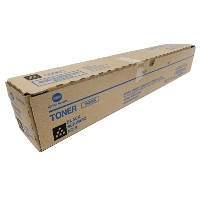 Caixa de toner Konica Minolta TN328K preta em cartão castanho