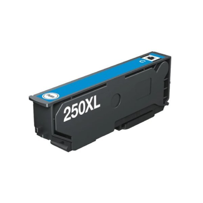 Cartucho de tinta preto 250XL com etiqueta azul
