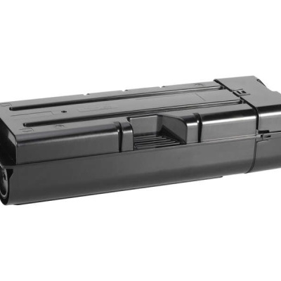 Componente preto rectangular para impressora sobre fundo branco