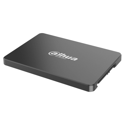 SSD cinza escuro com texto branco Dahua Technology.
