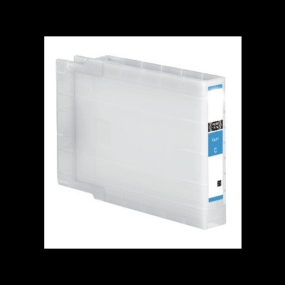 Organizador plástico translúcido branco com etiqueta azul