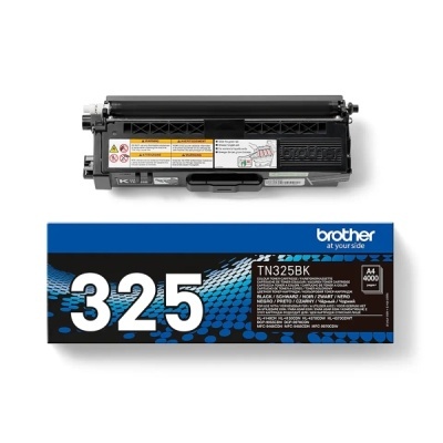 Cartucho de toner Brother TN325BK preto com caixa azul e preta