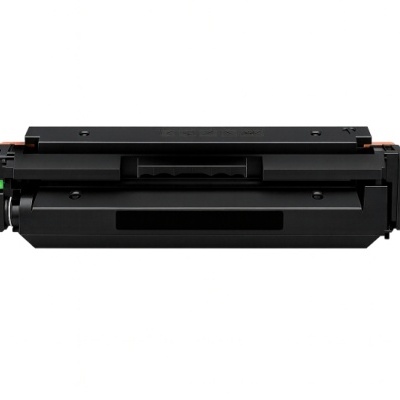 Toner de impressora preto com detalhe verde