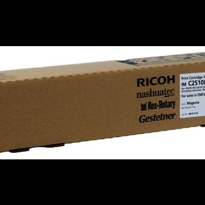 Embalagem de cartucho de impressão Ricoh magenta