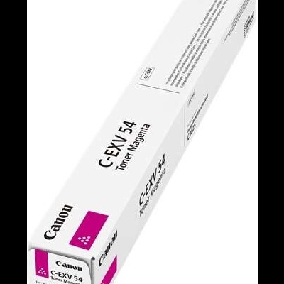 Caixa branca com toner magenta Canon C-EXV 54