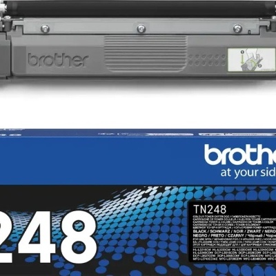 Cartucho de toner Brother TN248 preto com embalagem azul