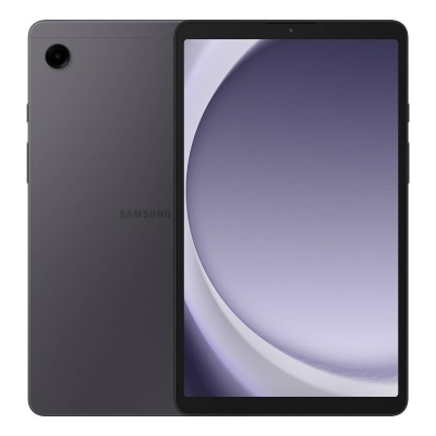 Tablet Samsung cinzento escuro com câmara traseira única e ecrã tátil