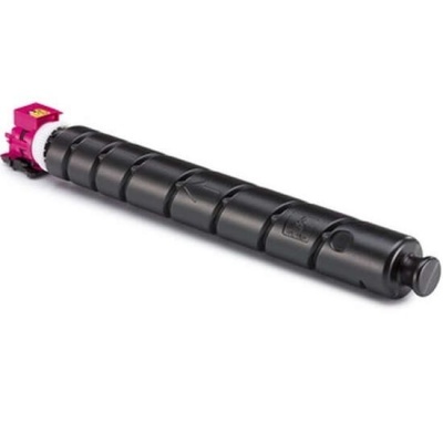 Cartucho de toner preto com componente rosa e branco