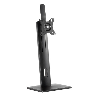 Suporte de monitor preto com base quadrada