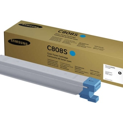 Toner Samsung C808S ciano com embalagem castanha