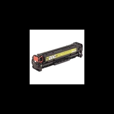 Cartucho de toner preto para impressora com etiqueta amarela