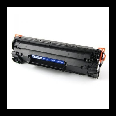 Cartucho de toner preto para impressora laser com etiqueta azul e branca