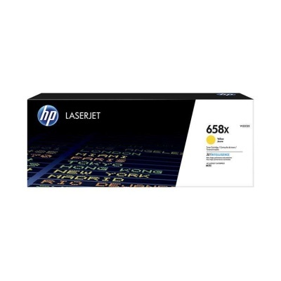 Embalagem de toner HP LaserJet 658x Yellow