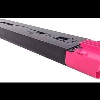 Cartucho de toner preto com tampa rosa