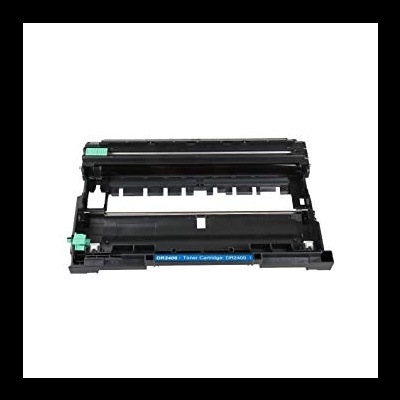 Tambor de impressora preto com textos DR2400 e Toner Cartridge
