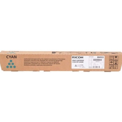 Caixa de cartucho de impressão Ricoh cyan em cartão reciclado